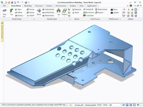 making a sheet metal part in creo|creo convert to sheet metal.